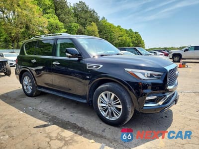 Czwarte zdjęcie samochodu z boku: 2019 INFINITI QX80 LUXE VIN:JN8AZ2NE6K9233703 - miniatura