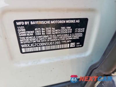 Zdjęcie 13 z 13 samochodu: 2022 BMW X1 SDRIVE28I VIN:WBXJG7C08N5U61285 - miniatura