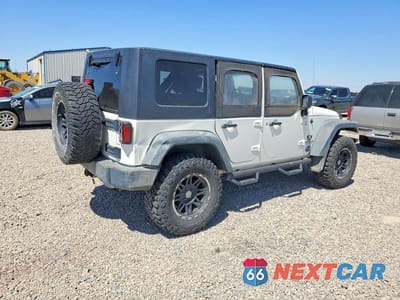 Trzecie zdjęcie samochodu z tyłu: 2008 JEEP WRANGLER UNLIMITED X VIN:1J4GA39188L575377 - miniatura