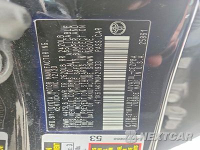 Zdjęcie 12 z 12 samochodu: 2021 TOYOTA CAMRY XSE VIN:4T1K61AK7MU421933 - miniatura