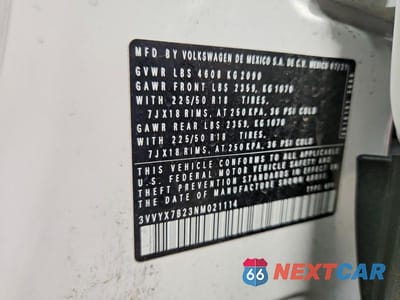 Zdjęcie 14 z 14 samochodu: 2022 VOLKSWAGEN TAOS SE VIN:3VVYX7B23NM021114 - miniatura