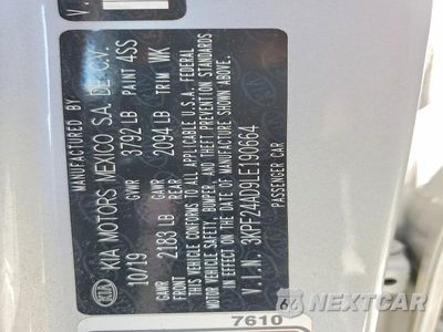 Zdjęcie 12 z 12 samochodu: 2020 KIA FORTE LXS VIN:3KPF24AD9LE190664 - miniatura