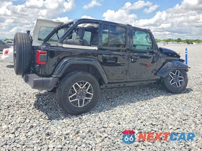 Trzecie zdjęcie samochodu z tyłu: 2026 JEEP WRANGLER SAHARA VIN:1C4PJXENXTW194384 - miniatura