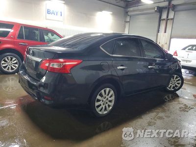 Trzecie zdjęcie samochodu z tyłu: 2019 NISSAN SENTRA S VIN:3N1AB7AP7KY282975 - miniatura