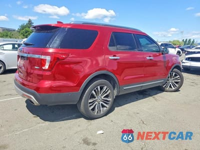 Trzecie zdjęcie samochodu z tyłu: 2017 FORD EXPLORER PLATINUM VIN:1FM5K8HT8HGC66281 - miniatura