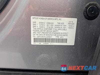 Zdjęcie 10 z 10 samochodu: 2018 ACURA MDX VIN:5J8YD3H37JL006631 - miniatura