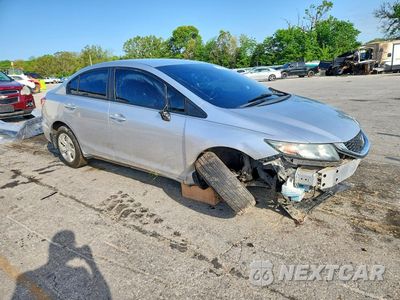 Czwarte zdjęcie samochodu z boku: 2013 HONDA CIVIC LX VIN:19XFB2F55DE078032 - miniatura
