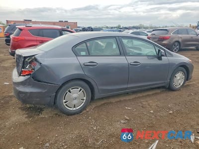 Trzecie zdjęcie samochodu z tyłu: 2012 HONDA CIVIC HF VIN:2HGFB2F66CH319951 - miniatura