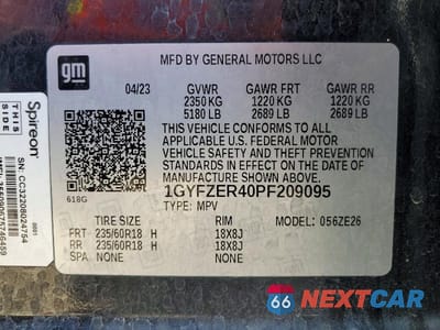 Zdjęcie 13 z 13 samochodu: 2023 CADILLAC XT4 SPORT VIN:1GYFZER40PF209095 - miniatura