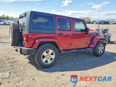 Trzecie zdjęcie samochodu z tyłu: 2012 JEEP WRANGLER UNLIMITED SAHARA VIN:1C4BJWEG6CL157078 - miniatura