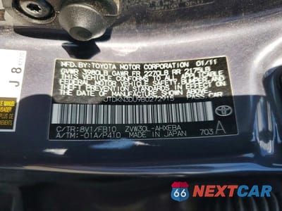 Zdjęcie 12 z 12 samochodu: 2008 TOYOTA PRIUS VIN:JTDKN3DU9B0272915 - miniatura