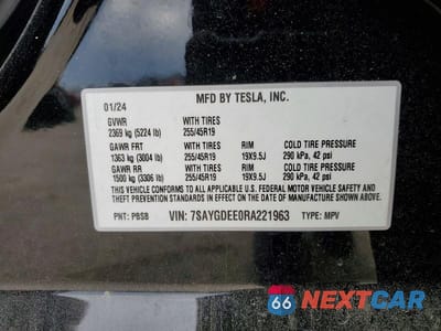 Zdjęcie 14 z 14 samochodu: 2024 TESLA MODEL Y VIN:7SAYGDEE0RA221963 - miniatura