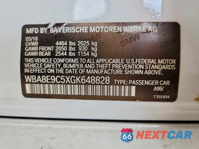 Zdjęcie 13 z 13 samochodu: 2016 BMW 328 I SULEV VIN:WBA8E9C5XGK648828 - miniatura