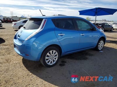 Trzecie zdjęcie samochodu z tyłu: 2013 NISSAN LEAF S VIN:1N4AZ0CP8DC415032 - miniatura