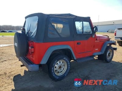 Trzecie zdjęcie samochodu z tyłu: 1999 JEEP WRANGLER / TJ SE VIN:1J4FY29P6XP446941 - miniatura