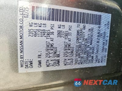 Zdjęcie 13 z 13 samochodu: 2025 NISSAN ROGUE S VIN:5N1BT3AA1SC828824 - miniatura