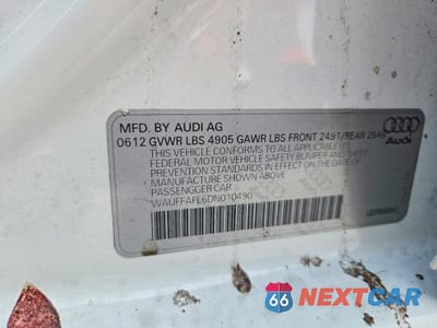 Zdjęcie 12 z 12 samochodu: 2013 AUDI A4 PREMIUM PLUS VIN:WAUFFAFL6DN010490 - miniatura