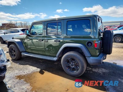 Drugie zdjęcie samochodu z przodu: 2021 JEEP WRANGLER UNLIMITED SPORT VIN:1C4HJXDG9MW533256 - miniatura