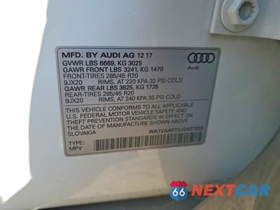 Zdjęcie 13 z 13 samochodu: 2018 AUDI Q7 PRESTIGE VIN:WA1VAAF7XJD027823 - miniatura