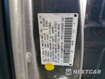 Zdjęcie 12 z 12 samochodu: 2010 HONDA ACCORD LX VIN:1HGCP2F30AA158180 - miniatura