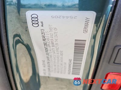 Zdjęcie 12 z 12 samochodu: 2017 AUDI A4 PREMIUM PLUS VIN:WAUENAF46HN024483 - miniatura