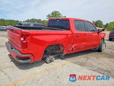 Trzecie zdjęcie samochodu z tyłu: 2023 CHEVROLET SILVERADO C1500 CUSTOM VIN:1GCPABEK8PZ324899 - miniatura