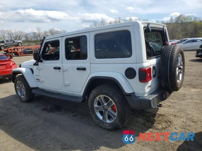 Drugie zdjęcie samochodu z przodu: 2020 JEEP WRANGLER UNLIMITED SAHARA VIN:1C4HJXEN5LW308585 - miniatura