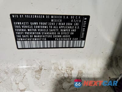 Zdjęcie 12 z 12 samochodu: 2016 VOLKSWAGEN GTI S VIN:3VW447AU1GM007138 - miniatura