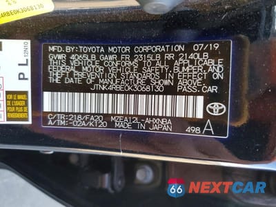 Zdjęcie 12 z 12 samochodu: 2019 TOYOTA COROLLA HATCHBACK SE VIN:JTNK4RBE0K3068130 - miniatura
