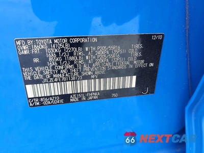 Zdjęcie 13 z 13 samochodu: 2011 TOYOTA SCION XB VIN:JTLZE4FE7B1138123 - miniatura
