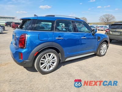 Trzecie zdjęcie samochodu z tyłu: 2022 MINI COOPER COUNTRYMAN VIN:WMZ23BR05N3N64781 - miniatura