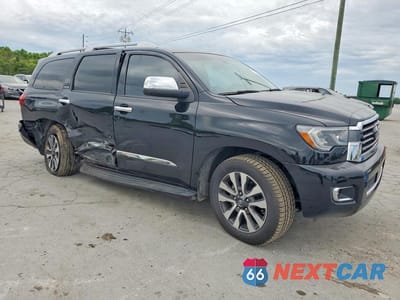 Czwarte zdjęcie samochodu z boku: 2018 TOYOTA SEQUOIA LIMITED VIN:5TDJY5G19JS165004 - miniatura