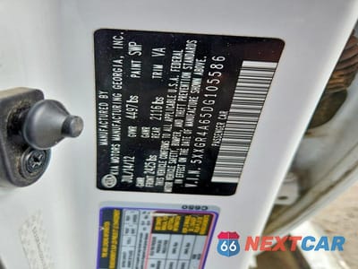 Zdjęcie 12 z 12 samochodu: 2013 KIA OPTIMA SX VIN:5XXGR4A65DG105586 - miniatura