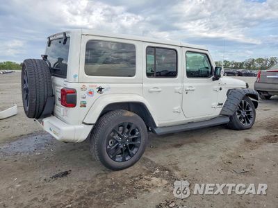 Trzecie zdjęcie samochodu z tyłu: 2022 JEEP WRANGLER UNLIMITED SAHARA VIN:1C4HJXEN4NW151148 - miniatura