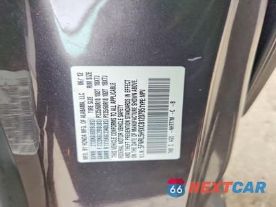 Zdjęcie 13 z 13 samochodu: 2012 HONDA ODYSSEY TOURING VIN:5FNRL5H9XCB120795 - miniatura