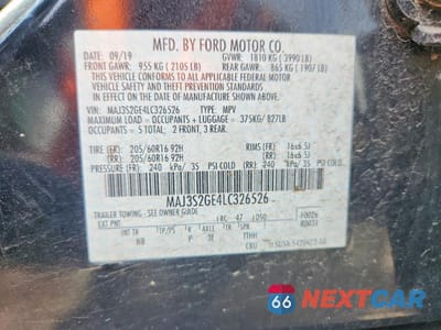 Zdjęcie 13 z 13 samochodu: 2020 FORD ECOSPORT SE VIN:MAJ3S2GE4LC326526 - miniatura