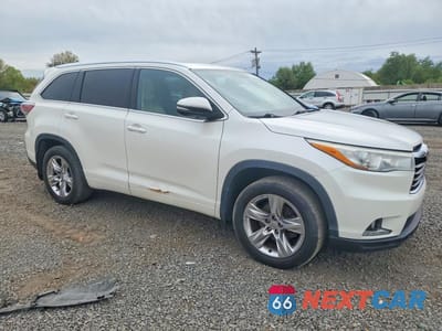 Czwarte zdjęcie samochodu z boku: 2014 TOYOTA HIGHLANDER LIMITED VIN:5TDDKRFH2ES063361 - miniatura