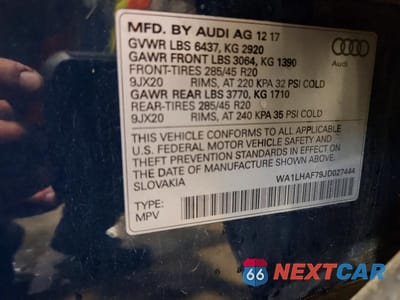 Zdjęcie 13 z 13 samochodu: 2018 AUDI Q7 PREMIUM PLUS VIN:WA1LHAF79JD027444 - miniatura
