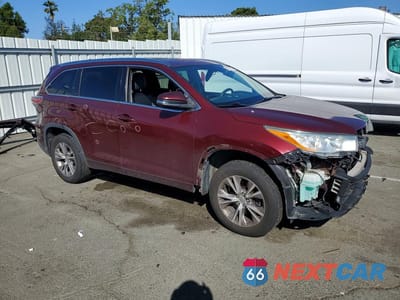 Czwarte zdjęcie samochodu z boku: 2014 TOYOTA HIGHLANDER XLE VIN:5TDKKRFH2ES013308 - miniatura