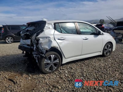 Trzecie zdjęcie samochodu z tyłu: 2020 NISSAN LEAF SV VIN:1N4AZ1CP0LC301076 - miniatura