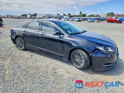 Czwarte zdjęcie samochodu z boku: 2016 LINCOLN MKZ HYBRID VIN:3LN6L2LU2GR624948 - miniatura