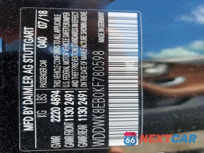 Zdjęcie 12 z 12 samochodu: 2019 MERCEDES-BENZ C 300 4MATIC VIN:WDDWK8EB0KF780598 - miniatura