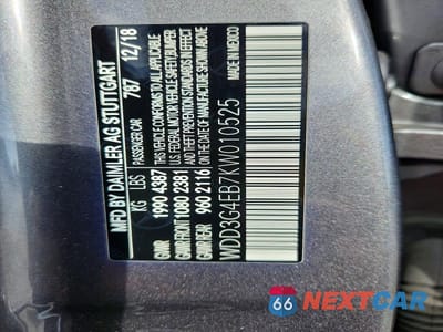 Zdjęcie 12 z 12 samochodu: 2019 MERCEDES-BENZ A 220 VIN:WDD3G4EB7KW010525 - miniatura