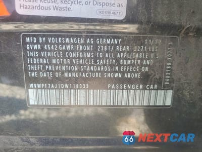 Zdjęcie 12 z 12 samochodu: 2013 VOLKSWAGEN GOLF R VIN:WVWPF7AJ1DW118333 - miniatura