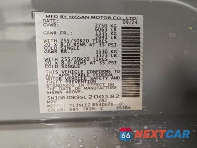 Zdjęcie 13 z 13 samochodu: 2025 NISSAN PATHFINDER PLATINUM VIN:5N1DR3DK9SC200182 - miniatura