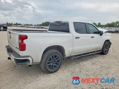 Trzecie zdjęcie samochodu z tyłu: 2022 CHEVROLET SILVERADO C1500 CUSTOM VIN:3GCPABEK6NG529974 - miniatura