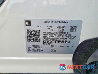 Zdjęcie 13 z 13 samochodu: 2024 BUICK ENCORE GX SPORT TOURING VIN:KL4AMDSL3RB175099 - miniatura