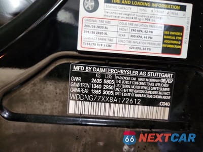 Zdjęcie 12 z 12 samochodu: 2008 MERCEDES-BENZ S 63 AMG VIN:WDDNG77XX8A172612 - miniatura