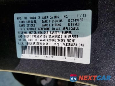 Zdjęcie 12 z 12 samochodu: 2014 ACURA TL VIN:19UUA8F27EA004541 - miniatura