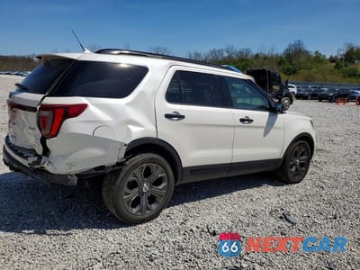 Trzecie zdjęcie samochodu z tyłu: 2018 FORD EXPLORER SPORT VIN:1FM5K8GT9JGC34916 - miniatura